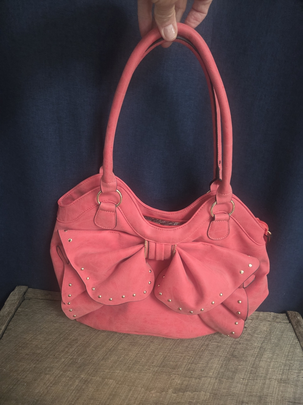 Women’s Pink Statement Bow Tote Bag Bin X